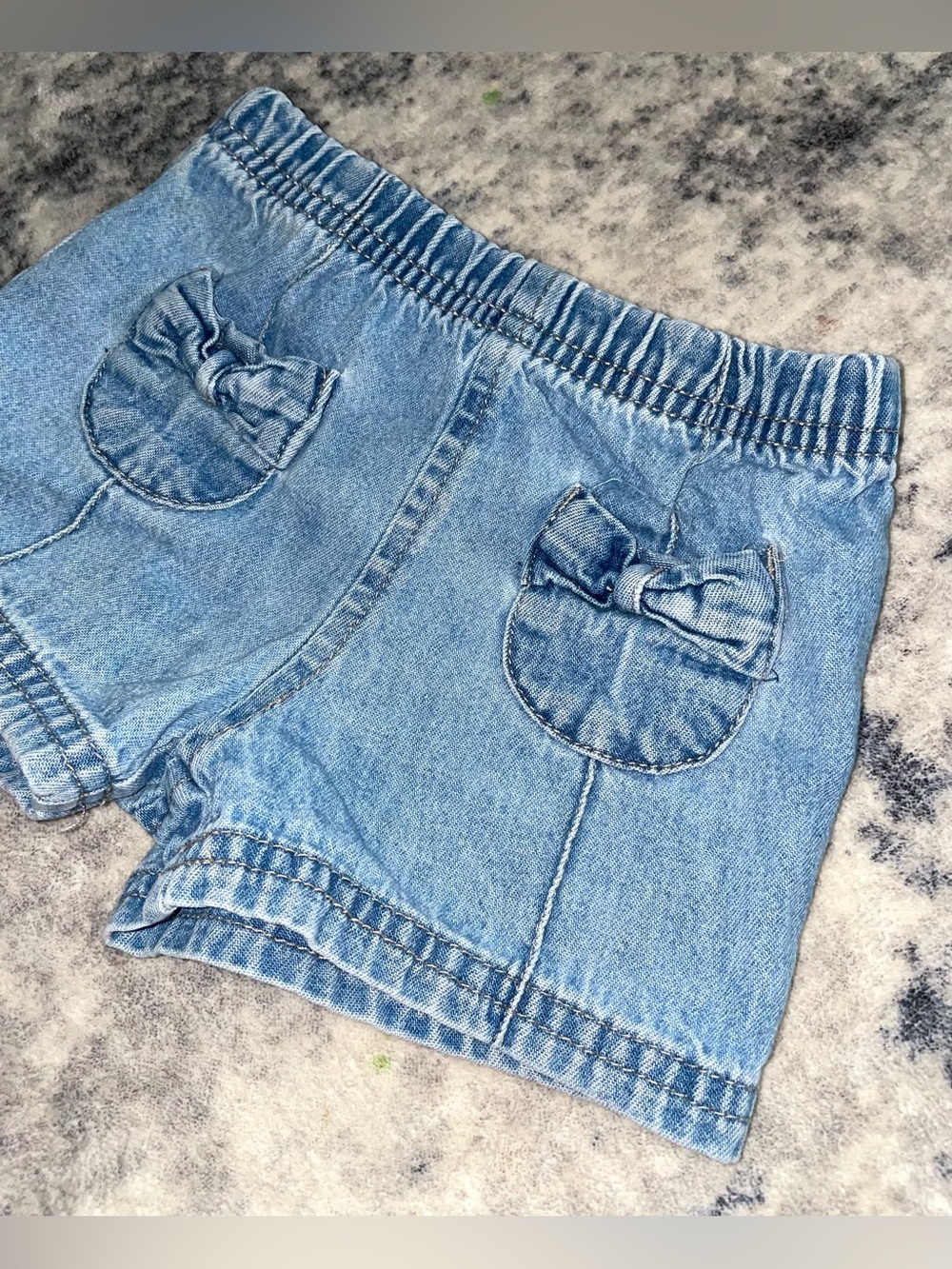 Faded Glory denim shorts size 12 months - Picture 2 of 3